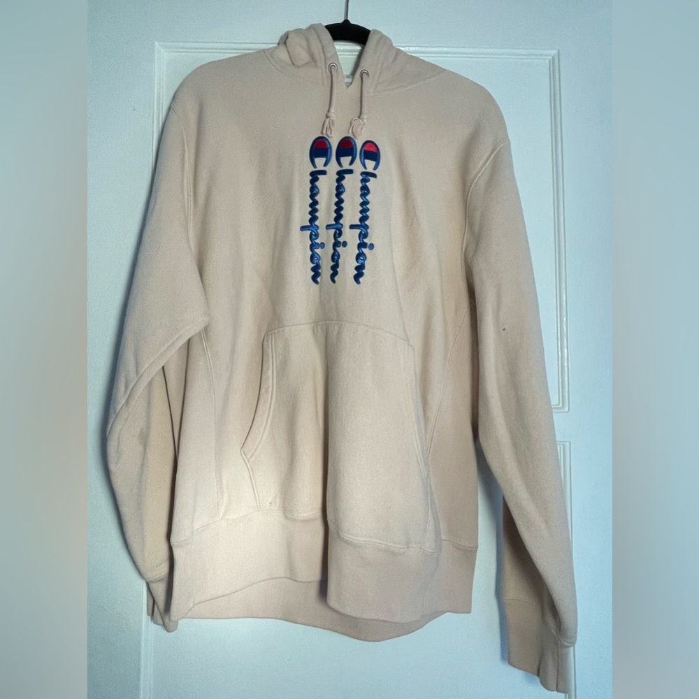 Large Oversized Pink Champion Hoodie